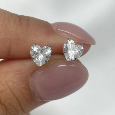 고급형 써지컬 스틸 316L 하트 큐빅 이어링 3종세트