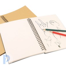 드로잉스케치북 50매 그림노트, 브라운+브라운