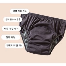 CBHV 성인 세탁가능 순면 요실금 방지 라라팬티