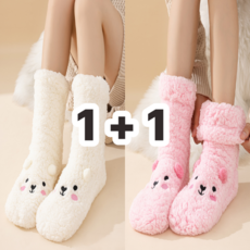 삭스엔핏 두꺼운 털덧신 후리스 수면양말