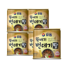 유동 뚝배기 번데기탕 구수한맛 술안주 간식, 5개, 280g