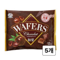 일본 후지야 밤 초코 웨하스 초콜릿 웨이퍼(구마모토 밤 사용), 5개, 60g
