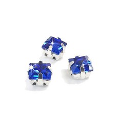 비즈라이프 크리스탈 6mm정사각 캡보석 10개, 1봉, 샤파이어