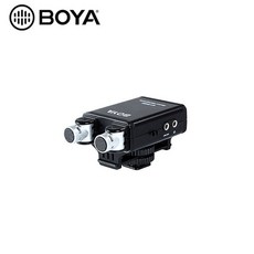 보야 BOYA BY-SM80 양방향 지향성 카메라 미니 마이크/고성능 스테레오 마이크로폰 +, 1개, BOYA BY-SM80 양방향 지향성 카메라 마이크