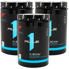 RULE1 BCAA支鏈胺基酸粉 水果口味, 3個, 444克