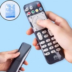 리모컨 보호 커버 투명 방수 먼지차단 열수축 필름 덮개 가정용 사무실 전자기기 위생관리, 1개