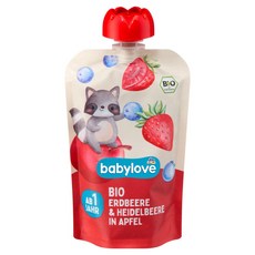 dm 베이비러브 babylove 퓨레 사과 딸기 블루베리 (1세), 1개, 100g