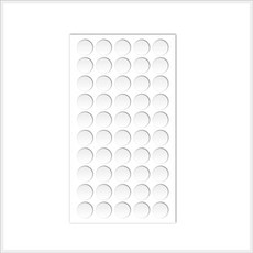 강력 쿠션 투명 실리콘 물방울 양면 테이프 스티커, 1.5cmx60p