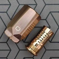 WHISTLE TIP 허니뱃저 숏 소음기 스테인리스 스틸 더미 소음기 소염기 세트, 1개, BK