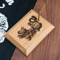 TETSUZAN 雕刻實木黃銅燈座, 1個