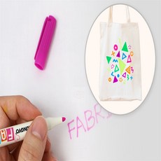 유포리아 패브릭 마카 페브릭마커펜, 6색 형광