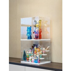 투명 아크릴 케이스 피규어 장식장 전시 진열대 보관함 계단식, 1개