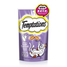 Temptations 喵愛餡貓餡餅，多種口味貓零食，酥脆內餡，獨立包裝，貓咪獎勵點心, 1個