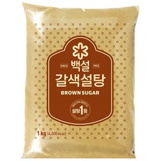 CJ 백설 황설탕 1kg, 1개