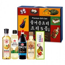 프리미엄 조미 오일 선물세트 5종 구성 명절 요리용 세트, 1개