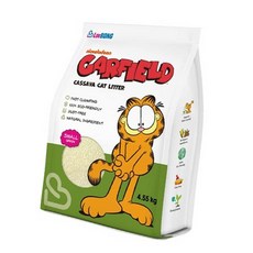 테온셀 가필드 카사바모래 4.53kg 4개, 러봉가필드 카사바 고양이 모래 가는입자 4.55kg, 무향