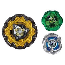 TAKARA TOMY 戰鬥陀螺 CX-11帝王威能 BB09877, 黃黑色 + 綠色 + 銀藍色, 1套