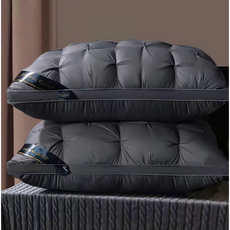 Connect LINK 5성급 호텔 베개 1000g, 차콜블랙, 2개