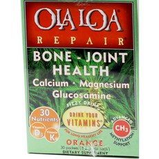 OLA LOA 鈣鎂&葡萄糖胺發泡錠 橘子風味, 1個, 30 件