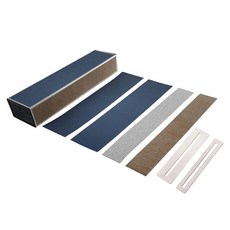 GHSHOP 기타 프렛 레벨링 빔 Luthier 도구(사포 유지 보수 용품 포함) 클래식 기타용 Crowning 파일 수리 키트, 다중, 알루미늄 합금, 여러 가지 빛깔의