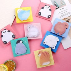 점착식 동물 귀여운 메모지, 상품선택, 북극곰(d), 북극곰(d), 1개, 1매