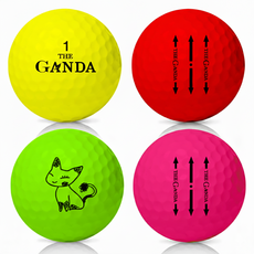 더간다 비거리 골프공 2피스 고반발 칼라 골프볼 24구, 1세트, 혼합, 24개입