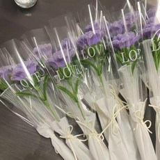 카네이션 꽃다발 만들기 썬캐쳐 포일아트 스승의날선물, 단품 퍼플, 1개