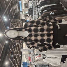 파사디골프 (NC강남) 여성P23 FW 여성 체크패턴 양면보아 풀집업 점퍼 P23FTJ142M