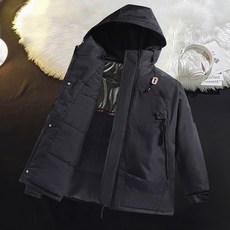 加絨加厚防風防水運動外套登山服 - 短款羽絨服