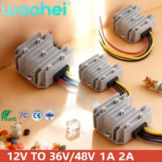 12V에서 36V48V로 변환하는 1A 2A DC-DC 부스트 스텝업 전원 컨버터 레귤레이터 전압 자동 변압기 공급 모, 01 12V TO 48V 2A