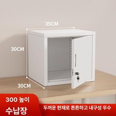 스텐 캐비넷 보관함 잠금 수납장 실용적 철제사물함 도어, 1.39mm, 프리미엄 강철 30x35x30