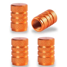 DSYCAR 타이어 밸브 캡 알루미늄 합금 구리 자동차 트럭 오토바이 자전거용 범용 미들 핑거 스템 커