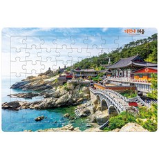 기억나퍼즐 해동용궁사 직소퍼즐, 1개, 혼합색상, 63피스 1개, 혼합색상, 63피스