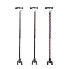 어르신 지팡이 네발 사발 카본 환자용 노인 TW-0128 장기요양 복지용구, 노인장기요양등급 구매(본인부담금 9%), 로즈, 1개