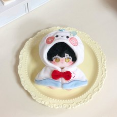 臺灣爆款 爆款 娃衣 棉花娃娃 裝飾 衣服 戀與深空5cm和10cm棉花娃娃娃衣鬥篷(僅娃衣 娃娃在其他鏈接), 1個, 10cm微笑雪人