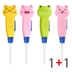 라이트귀이개 D타입, 1세트, 2개입, 토끼, 개구리