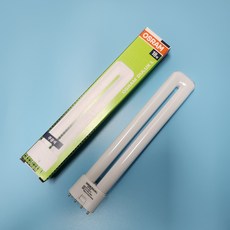 오스람 Dulux-L 삼파장 전구 형광등 18W 865 주광색(하얀불빛), 주광색, 1개