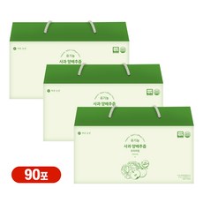 물한방울없이 국내산 통째로 갈아만든 바른농장 유기농 100% 사과양배추즙, 100ml, 90개