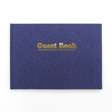 경일문화가게 비단 한지 순지 방명록 A4 48장, 파랑