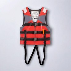 臺灣爆品-防汛救生衣專業浮力釣魚車載船用背心便攜游泳大人成人兒童馬甲, 【85.0-110.0公斤】經典紅