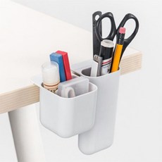 웅스 스토어 부착식 모서리 수납케이스 소품수납함소형, 짧은통