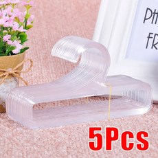 15 10 5PCS 직사각형 옷장 플라스틱 바지 실크 절약 스카프 공간 건조 옷걸이, Transpa nt