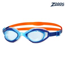 조그스 아동 수경 주니어 소닉 에어 물안경 수영용품 실내수영, 블루/오렌지