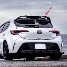 토요타 코롤라 해치백 19-22 리어 루프 스포일러 ABS 프라이머 색상 트렁크 윙 호환, 카본 룩