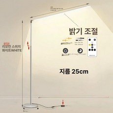 거실 조명 장스탠드 램프 테이블 무드등 미국식 빛 대형, 확장형 대형 화이트 36W 리모컨 조명 조절