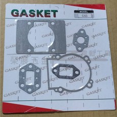 榮展五金 ZENOAH小松G45L適用割草機墊片組 - G45L化油器/汽缸/曲軸箱墊片, G45L墊片包(一卡), 1個