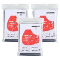 비상용 보온 은박담요 L (160X210cm) 실버, 3개