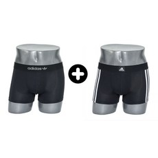 아디다스 남성용 팬티 드로즈 2종 세트 (베이직+스트라이프)