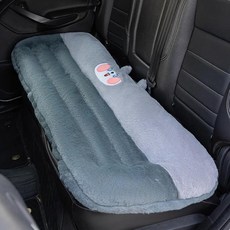 일체형 자동차 시트 쿠션 등받이 패드 장시간 앉아 있어도 미끄럼 방지 의자 매트 홈 패브릭, E. 신형 뒷좌석 [허스키]
