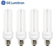 GE루미트론 삼파장전구 25W E26전구 주광색(하얀빛) x 4개입, 주광색, 4개